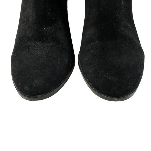 Shop Miranda Black Leather Heel Bootie | Kenneth Cole Cole Haan Minna Bootie Black Suede Heel‎ Buckle Bootie Size 8